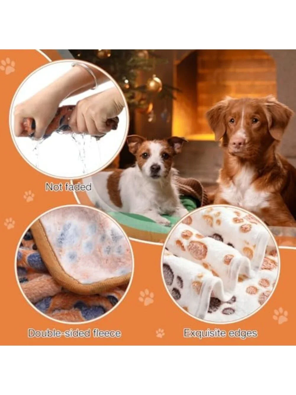 Cozy 18-Piece Fleece Puppy Blanket Set for Dogs & Cats, 41x30 Inches, Soft
